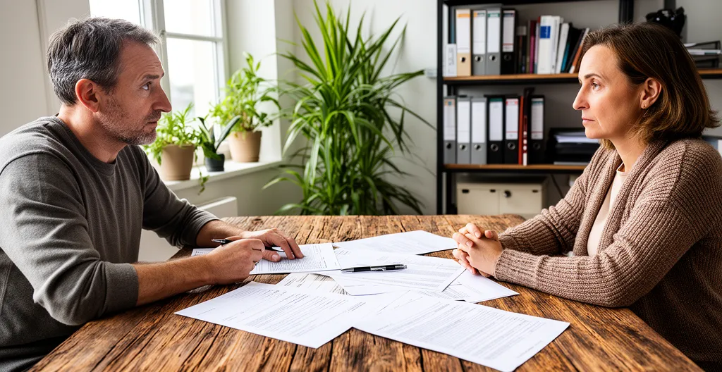 Moment de signature d'un bail étudiant avec vérification des documents