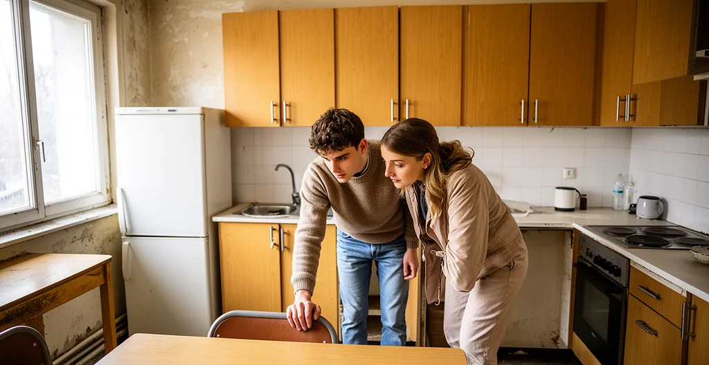Vérification des équipements lors d'une visite de kot à Bruxelles